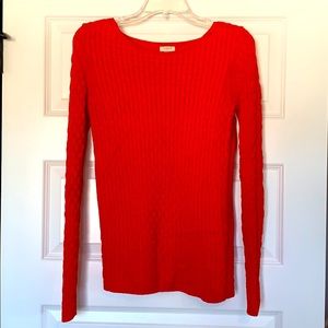 J.Crew Red/Orange sweater in perfect condition
